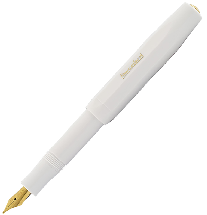 Перьевая ручка Kaweco Classic Sport белая в пластиковом корпусе корпусе с синим картриджем