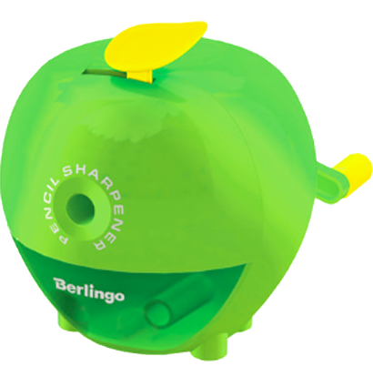Точилка механическая Berlingo Apple пластиковая настольная в форме яблока