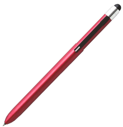 Ручка многофункциональная красная Tombow ZOOM L104 5 в 1 (черный + красный + мех. карандаш + ластик + стилус)
